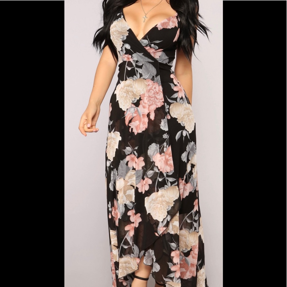 High Low Dress - Black